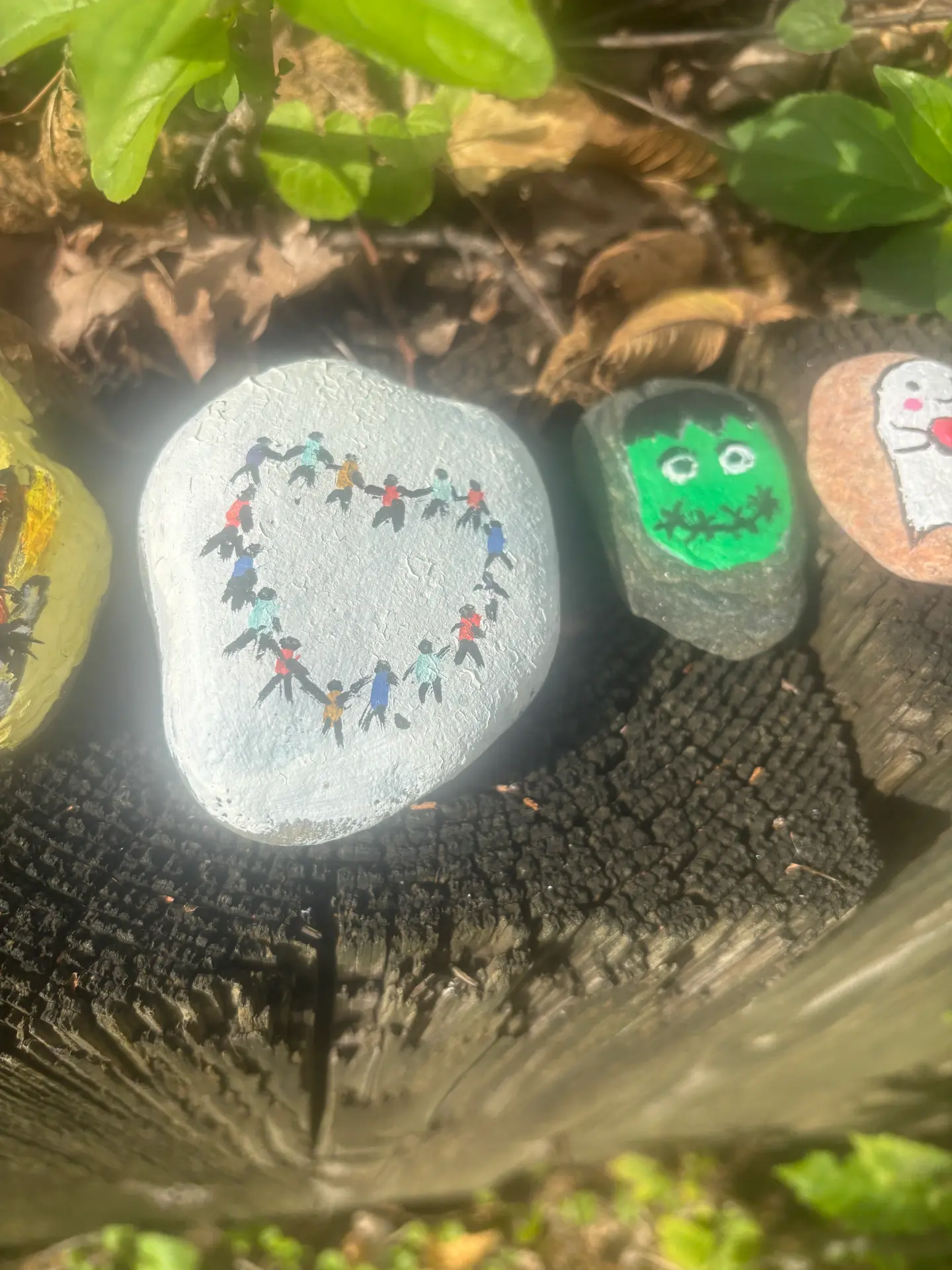 Connected by kindness: hand-painted rock art by JRT